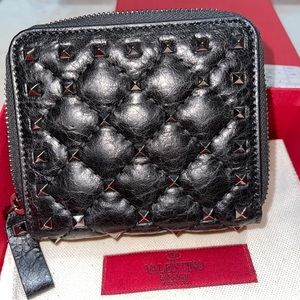 Valentino rockstud bifold Wallet Card Holder